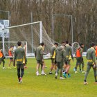 Imagen de la última sesión de entrenamiento del Burgos CF.