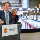 Borja Suárez durante la presentación de la participación de Burgos en el Barcelona Wine Fest y la posterior misión inversa en tierras burgalesa.
