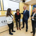 De izquierda a derecha: María Martinón, Cristina Valdioseras, José Miguel García y Verónica Calderón durante la presentación de la nueva colaboración