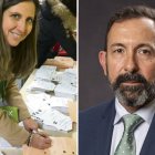 A la izquierda, Ana Rosa Hernando, y a la derecha Javier Teira.