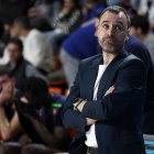 Camps durante el partido contra el Alega Cantabria.