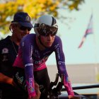 Eric Fagúndez, en la rampa de salida en Paysandú.