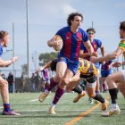 Imagen del partido entre el Barça y el Recoletas Burgos Caja Rural.