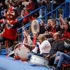 Imagen de aficionados durante el partido.