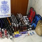 Material incautado a los detenidos.