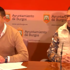 Daniel de la Rosa y Julio César Arnaiz, en la sala de prensa del Ayuntamiento de Burgos.