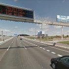 Imagen de información sobre velocidad controlada por radar.