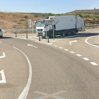 Imagen del cruce de la carretera BU-V-2031 con la autovía A-11