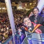 Diego Galaz y Jorge Arribas, a punto de dar el pregón de Carnaval en Burgos.