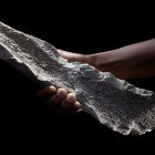 Herramienta de hueso tallada sobre un húmero de elefante de hace 1,5 millones de año