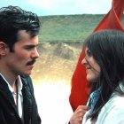 José Antonio Abella y su esposa, María Jesús Martín, en la campa de Villalar el 23 de abril de 1978.