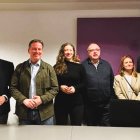 Muñuz junto a varios de los integrantes de la dirección provincial del PP de Burgos.