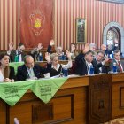 Instante de la votación del Pleno municipal.