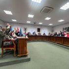 Imagen del pleno celebrado hoy en Aranda