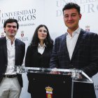 De izqda. a dcha.: Hugo Fernández Alonso, Andrea Lajo Mongil, Marco Yangüela Azofra.