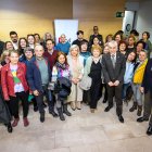 Alumnos de siete cursos de formación y empleo del ECyL antes de recibir sus diplomas.