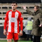Ramis durante el partido contra el Almería.