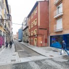Calle Santa Dorotea, en la zona Sur de Burgos, que comunica el bulevar con San Pedro y San Felices.
