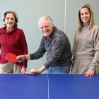 José Luis María, junto a su mujer y su hija.