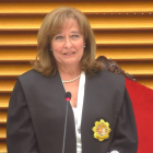Ana del Ser, durante su toma de posesión como presidenta del TSJCyL.