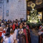 La Virgen de los Dolores salió brevemente al atrio de la parroquia de San Pedro de la Fuente.