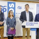 Lacalle, Díez, Ibáñez y De Foronda durante la rueda de prensa.