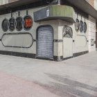 Estado actual del exterior de la cafetería Olimpia.