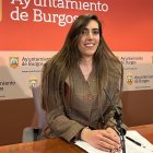 Andrea Ballesteros, después de la Junta de Gobierno Local.