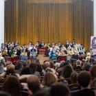 La Proclamación conjunta de reinas y reyes de las peñas reunió a unas 300 personas en la Sala Capitular del Monasterio de Bernardas.
