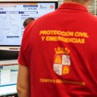 Oficina del Centro de Coordinación de Emergencias de Castilla y León durante el apagón.