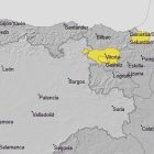 El Condado de Treviño (Burgos) estará este miércoles en aviso por rachas de hasta 70 km/h.