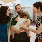 Miriam Garlo, Álvaro Cervantes y Eva Libertad, durante el rodaje de ‘Sorda’.