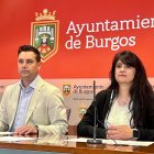 De la Rosa y Escudero, en la rueda de prensa en el Ayuntamiento de Burgos.