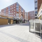 Terrazas de hostelería recogidas en la plaza Roma, del barrio de Gamonal.