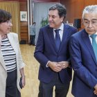 El consejero de Economía y Hacienda, Carlos Fernández Carriedo, visitaba Burgos para acudir a la junta semestral de Ceprede.