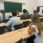 Examen de la PAU en un centro de la Universidad de Valladolid en 2025.
