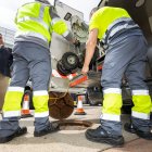 Muestra de los equipos que incorpora la empresa Acciona para los trabajos en Burgos.