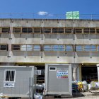 Estado de las obras de mejora de la eficiencia energética en el edificio sede de Policía Local y Bomberos de Burgos.