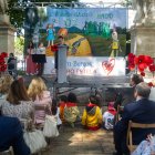 Un momento de la lectura pública de 'El maravilloso mago de Oz' promovida por Down Burgos.