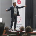 Un momento de la intervención de Pau Doménech, exdirector general de ADISSEO España.