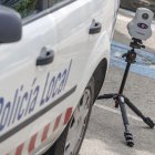 Radar móvil de la Policía Local en un control efectuado el 3 de junio en la avenida Cantabria, la segunda calle de la ciudad con más accidentalidad.