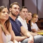 La secretaria de Igualdad del PSOE de Castilla y León, Lorena Valle, y el secretario LGTBI de la Comisión Ejecutiva Federal (CEF) del PSOE, Víctor Gutiérrez, asisten a la jornada ‘Orgullo y Diversidad: Avanzando en Castilla y León’ junto a la vicesecretaria general del Psoe en Castilla y León, Nuria Rubio y al secretario provincial, Javier Alfonso Cendón.