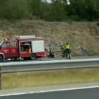 Accidente en la AP-1 a 10 kilómetros de Briviesca.