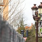 Cambio de luminarias en Burgos, a la altura de la plaza Vega, para colocar tecnología led.