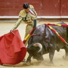 Emilio de Justo, durante la cuarta corrida de las fiestas.