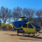 Archivo - Helicóptero medicalizado de Sacyl.