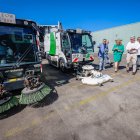 Visita de la alcaldesa, Cristina Ayala, y el concejal de Medio Ambiente, Carlos Niño, a las instalaciones de Urbaser.