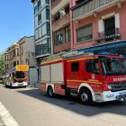 Dispositivo de rescate en la Avenida del Espolón de Aranda