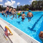 Instante de la jornada 'Mójate por la Esclerosis Múltiple' en El Plantío.