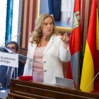Cristina Ayala, durante el debate sobre el Estado de la Ciudad.